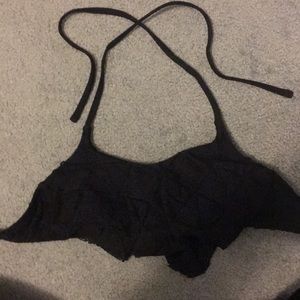 black bikini top